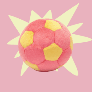 Fluff & Tuff Toy Soccer Ball Lemonade Large