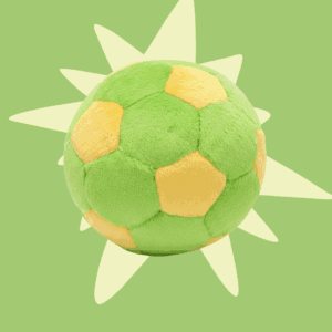Fluff & Tuff Toy Soccer Ball Limeade Large